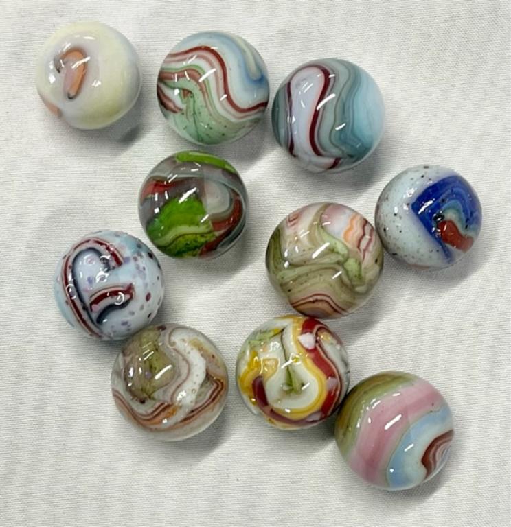 10 Dave McCullough "Carnival Sprinkles" Marbles (1 of 3)