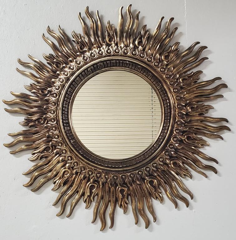 Large 47" MCM Sunburst Wall Mirror (1 of 5)