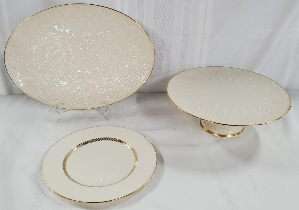 3 Pcs of Lenox -Hand Decorated w/24k Gold (1 of 9)