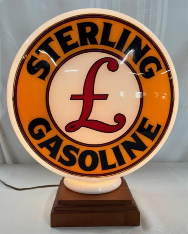 Vintage Sterling Gasoline Gas Pump Globe (1 of 13)