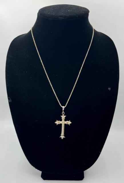 Sterling Chain and Cross Pendant (1 of 9)
