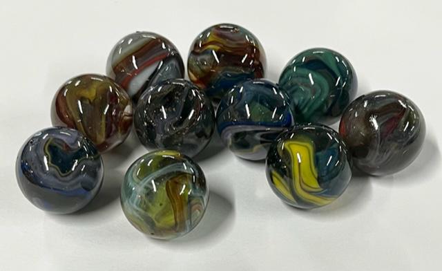 10 Dave McCullough Appalachian Swirl Marbles: 10 Dave McCullough Appalachian Swirl Marbles. Photos are considered part of the description and condition.