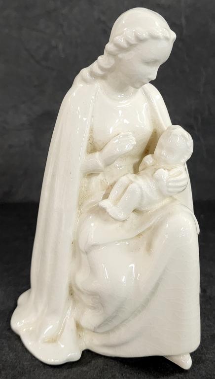 Hummel "Madonna with Baby" HX249A: Hummel "Madonna with Baby" HX249A. White Porcelain. Sacrart Paper Label - Western Germany. Photos are considered part of the description and condition.