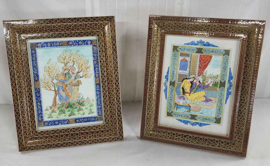 Hand Painted Persian Pictures in Intricate Frames (1 of 10)