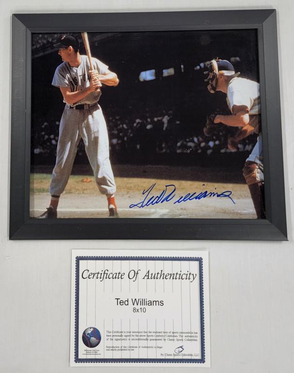 Ted Williams Signed 8" x 10" Photo w/COA (1 of 2)