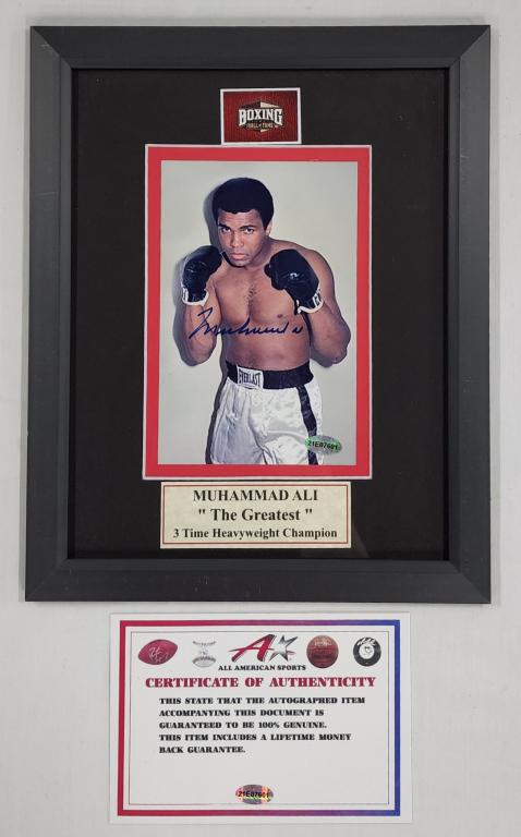 Muhammad Ali Signed Photo with COA (1 of 3)