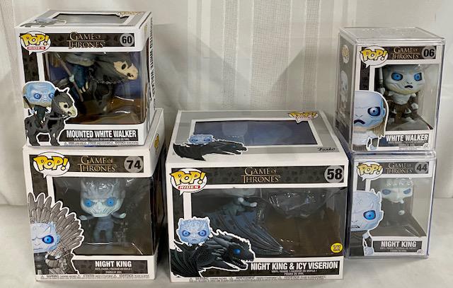 5 Funko POP Game of Thrones Figures in Boxes. (1 of 5)