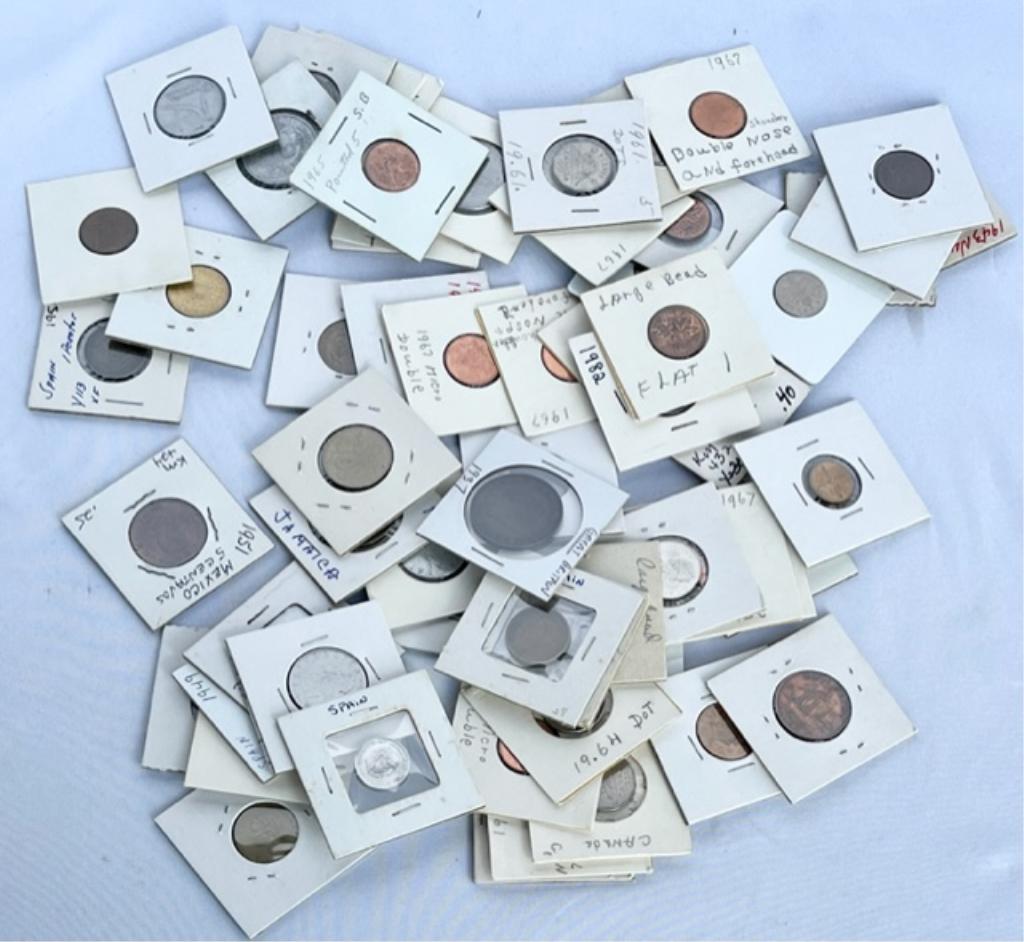 62 Assorted Foreign Coin Currency (1 of 14)