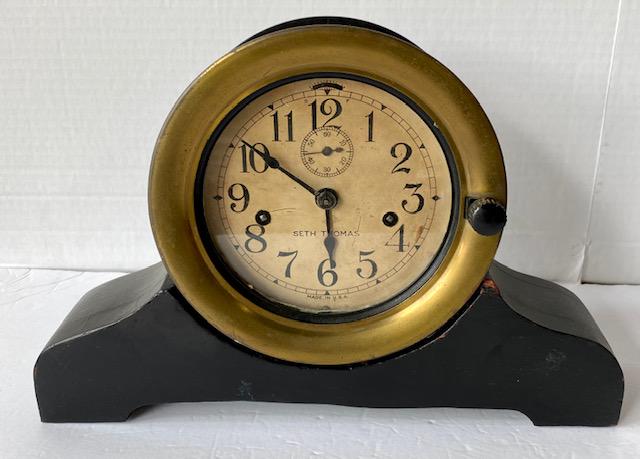 Seth Thomas Brass Ships Clock (1 of 9)