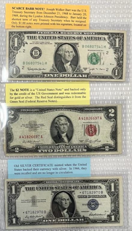 Silver Certificate/Barr Note/1953 $2 Note (1 of 8)