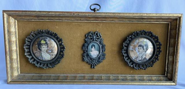 3 Framed Miniature Portraits Framed (1 of 6)