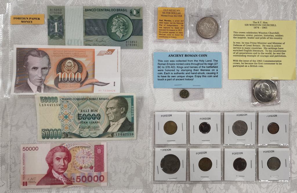 Collectible Foreign Coins & Paper Money (1 of 12)