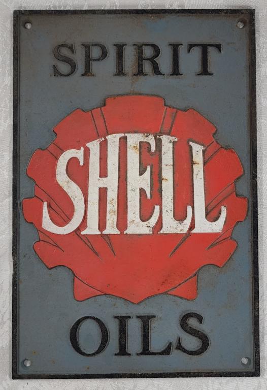 Cast Iron Shell Sign (1 of 3)