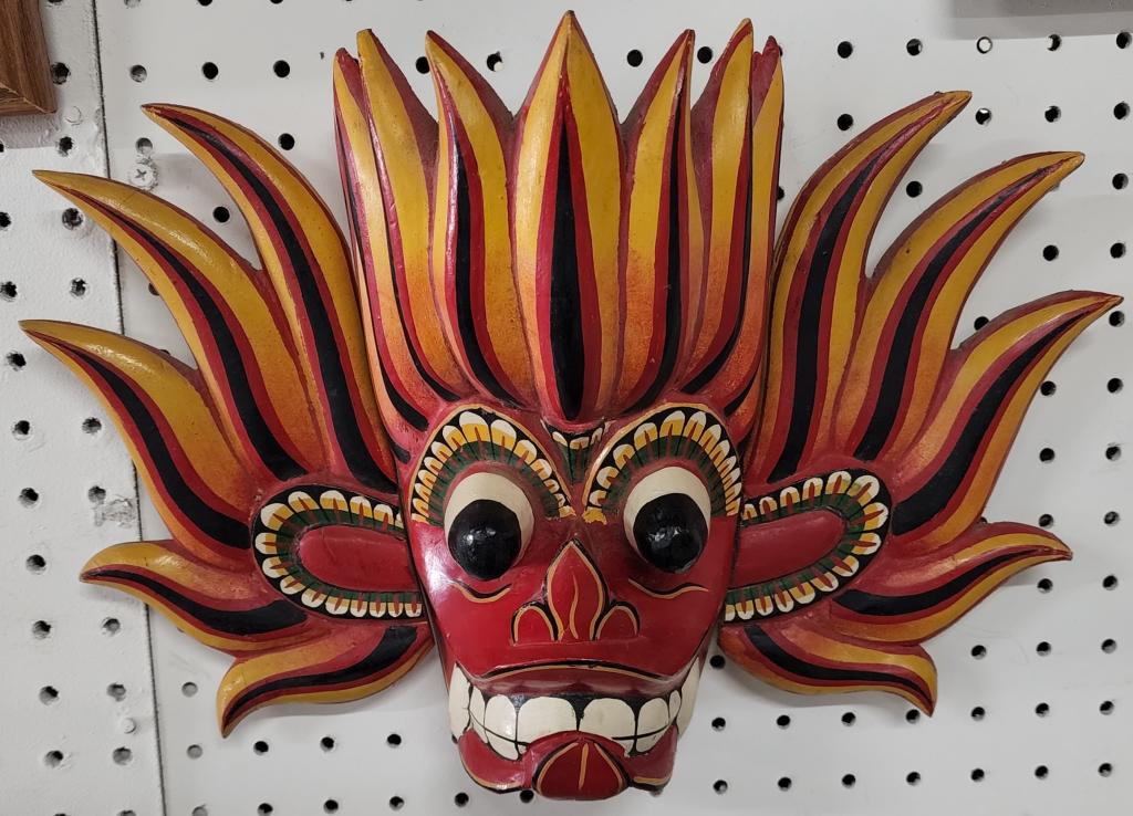 Carved and Painted Wood Garuda Mask (1 of 6)