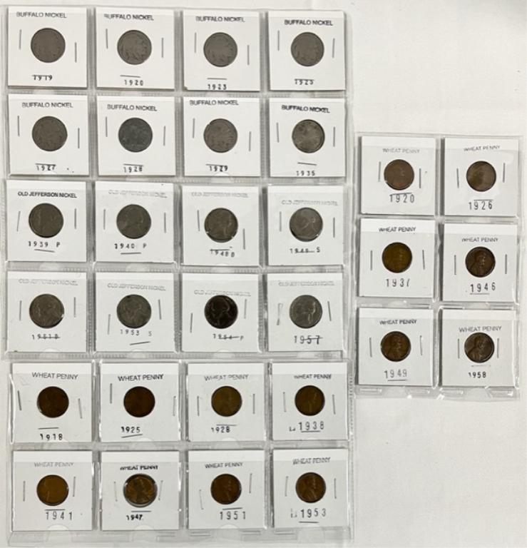 Assorted Collectible Nickels & Pennies (1 of 9)