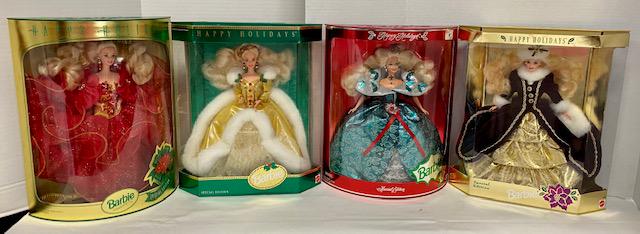 4 - 1990's Holiday Barbies in Boxes (1 of 13)
