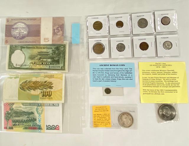 Assorted Foreign Currency & Medallions (1 of 12)