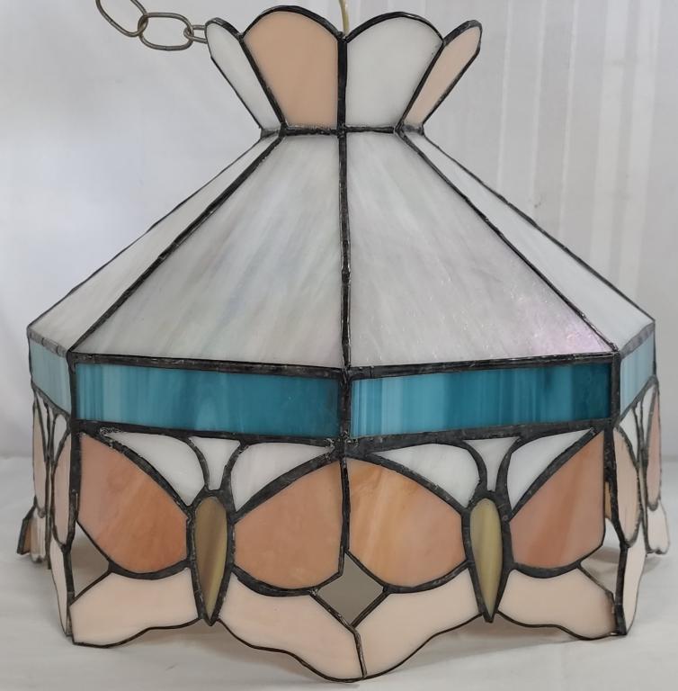 Beautiful Stained Glass Hanging Light (1 of 6)
