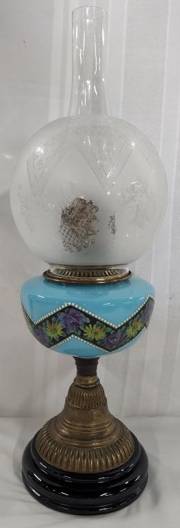 Hand Painted Oil Lamp (1 of 8)