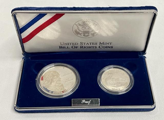 US Mint 1993 Bill of Rights Silver Proof Set (1 of 9)