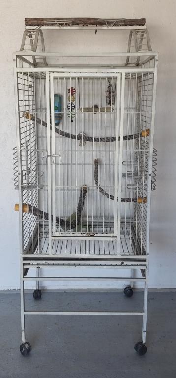 Large Metal Birdcage on Stand (1 of 7)