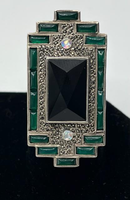 Beautiful Sterling Deco Style Ring (1 of 10)
