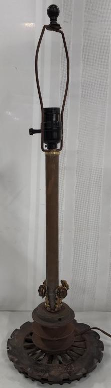 Industrial Gear Lamp - Steam Punk (1 of 7)