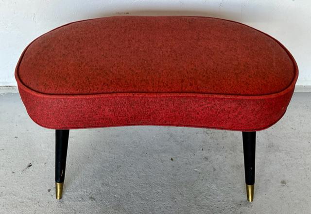 Vintage MCM Kidney Shaped Stool (1 of 9)