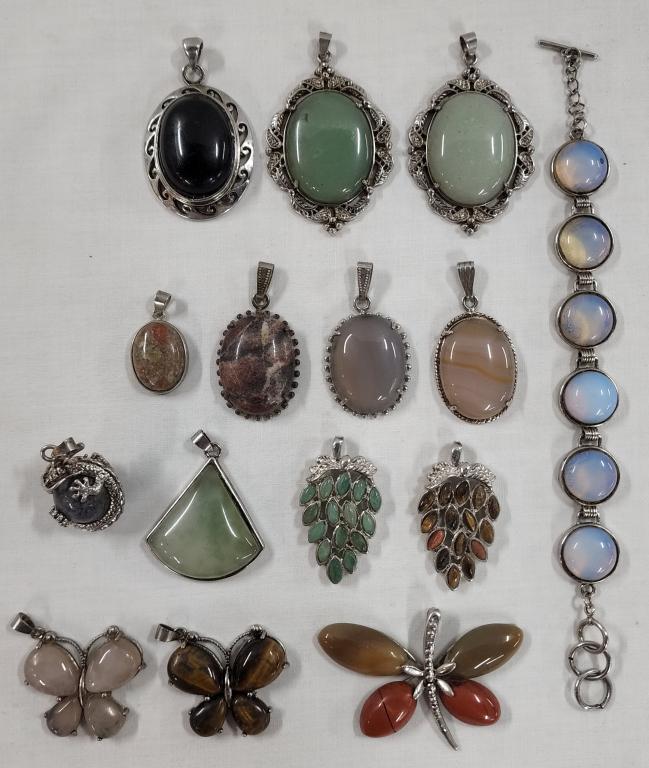 14 Pendants and 1 Bracelet (1 of 4)