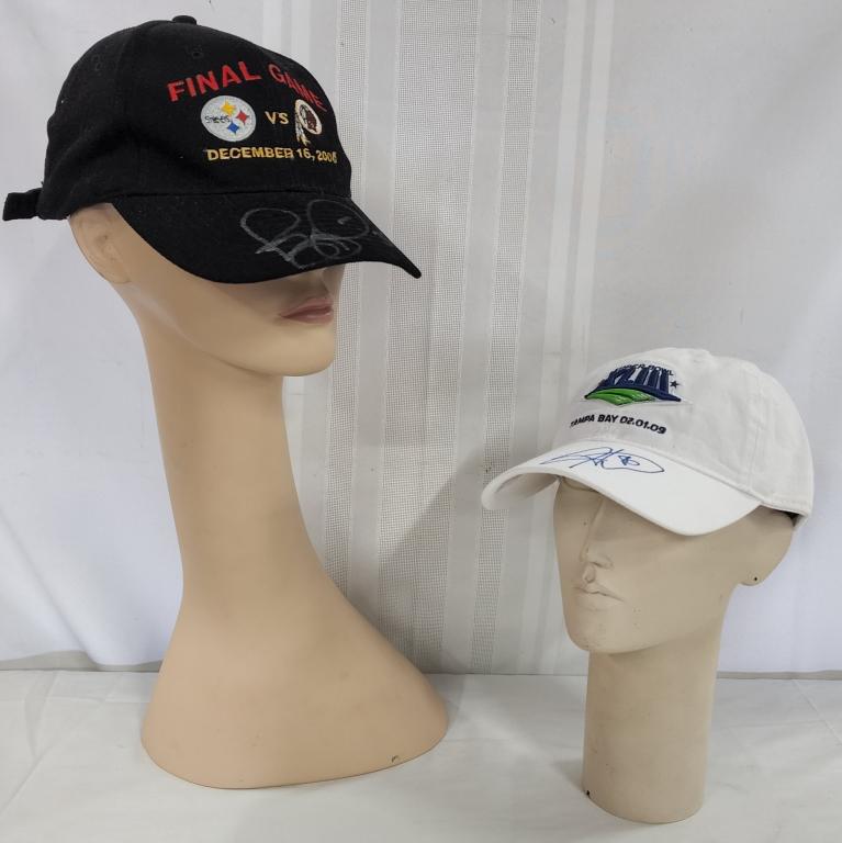 Jerome Bettis & Hines Ward Signed BB Caps (1 of 10)