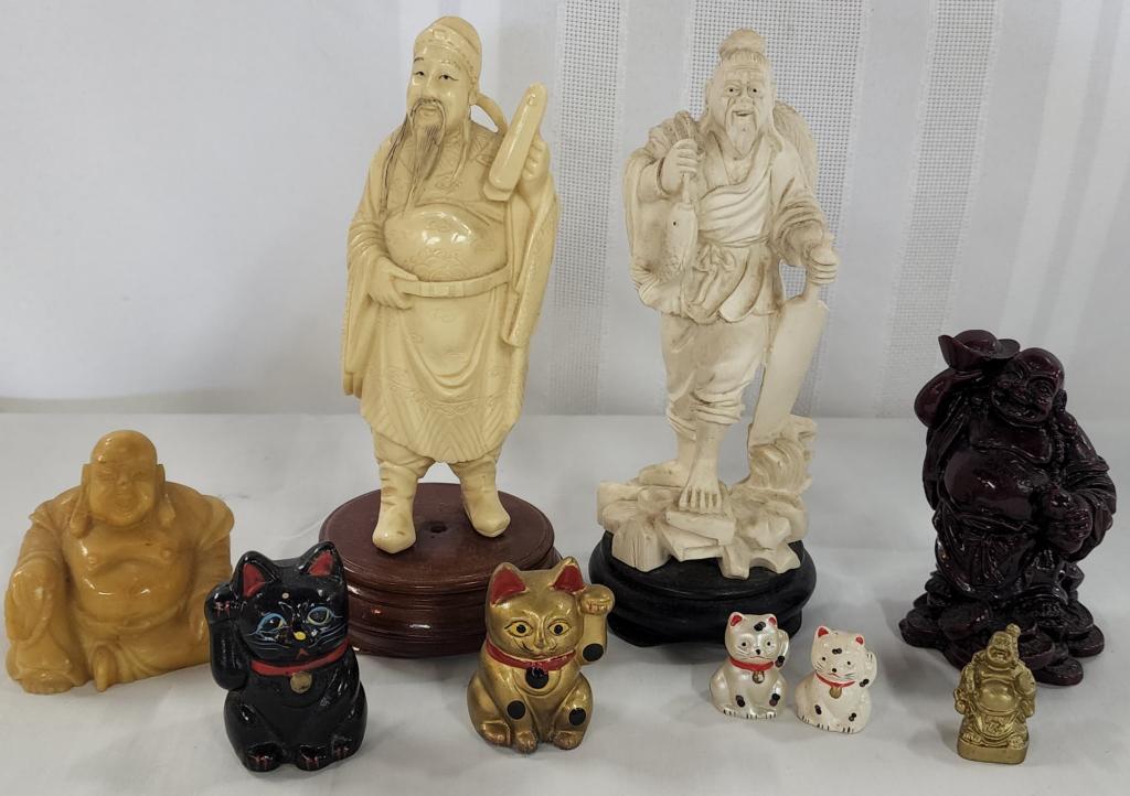 9 Assorted Asian Figures (1 of 7)