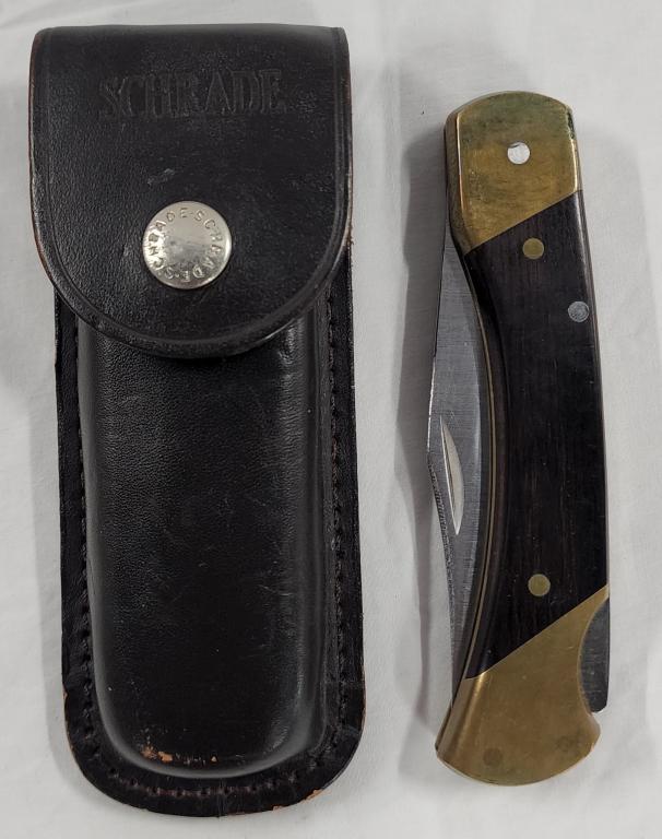 Vintage USA Schrade Knife with Case (1 of 9)