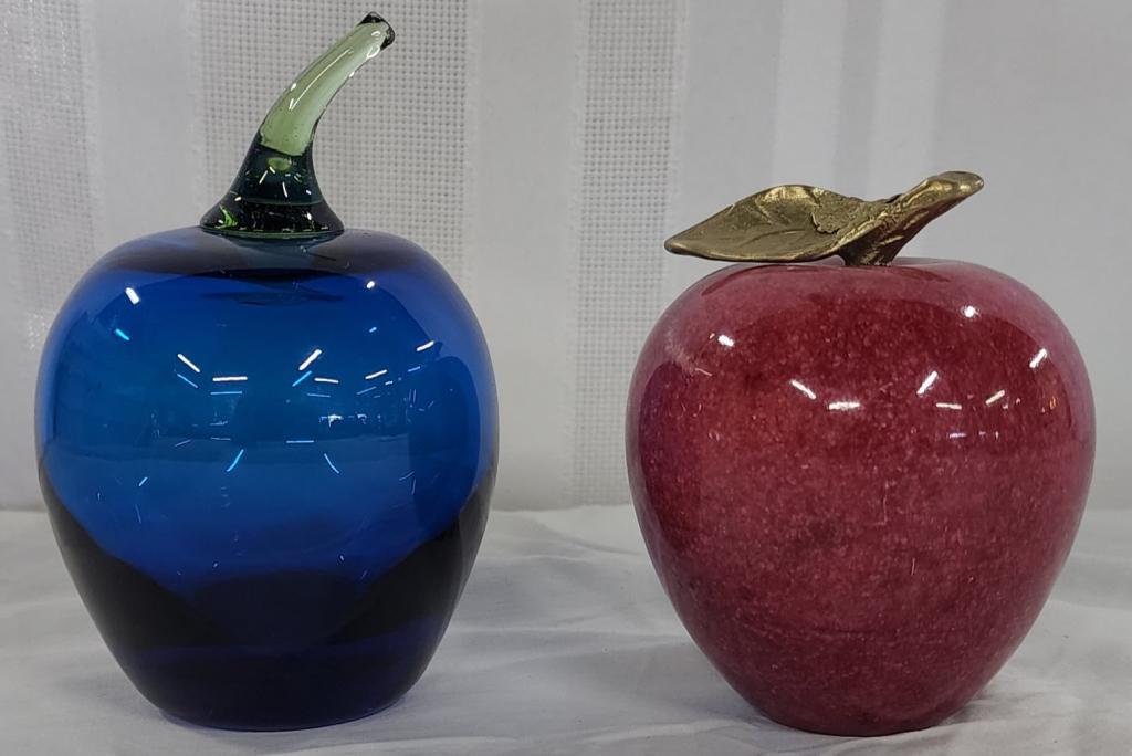 Art Glass and Polished Stone Paperweights (1 of 7)