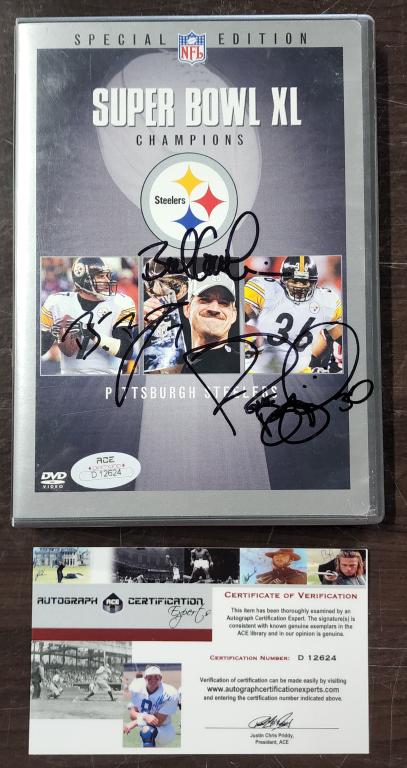 Pittsburg Steelers Signed Super Bowl XL DVD (1 of 7)
