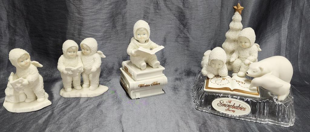 Collection of 4 Department 56 Snow Babies (1 of 9)