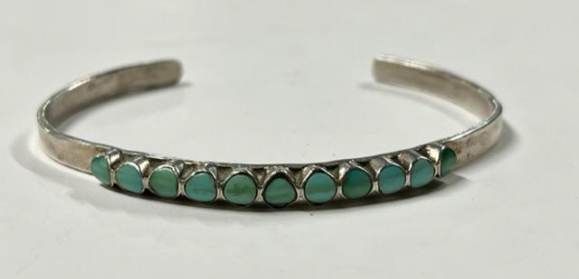Sterling Turquoise Cuff Bracelet (1 of 6)
