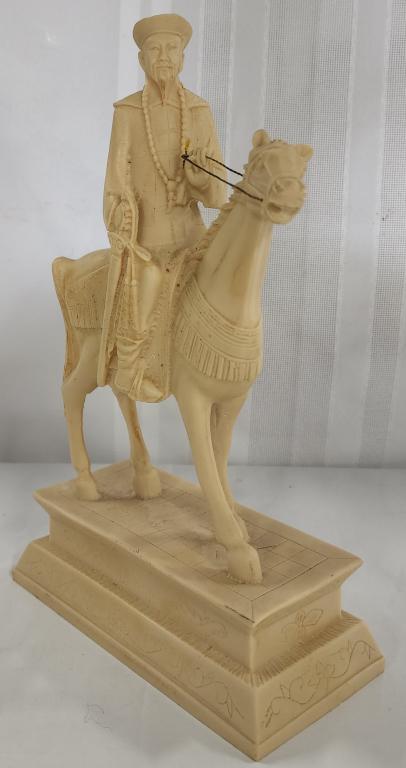 Chinese Dynasty Style Resin Horse and Rider (1 of 8)
