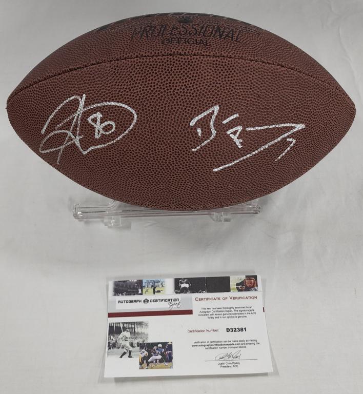 Signed Football by Roethlisberger and Ward (1 of 6)