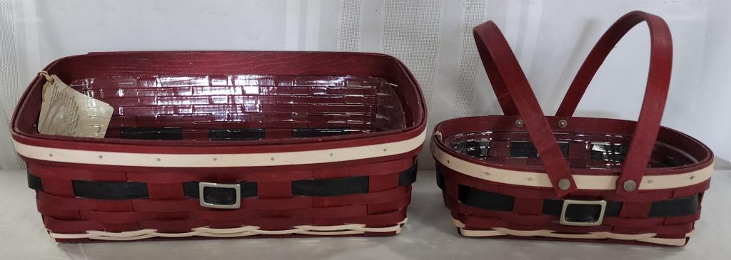 Pair of Santa Belly Longaberger Baskets (1 of 11)