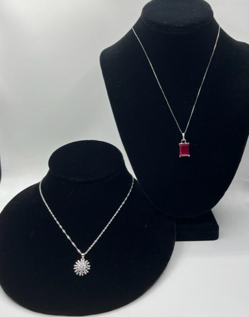 2 Sterling Chains with Pendants (1 of 16)