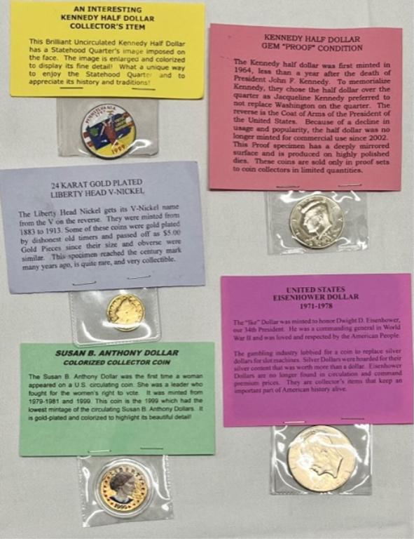 5 sets of Collectable Coins (1 of 13)