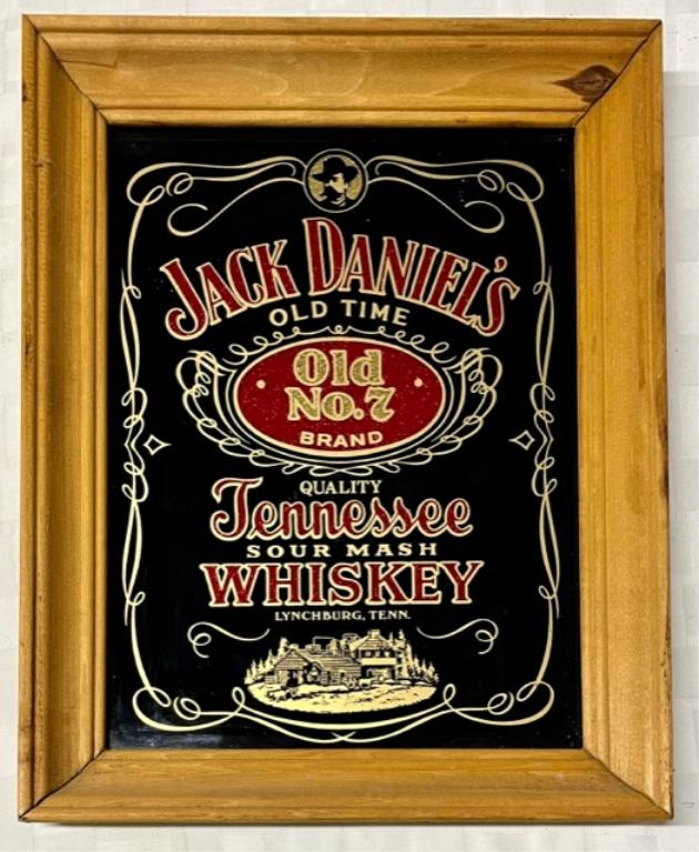 Framed Jack Daniel's Advertising Mirror (1 of 4)