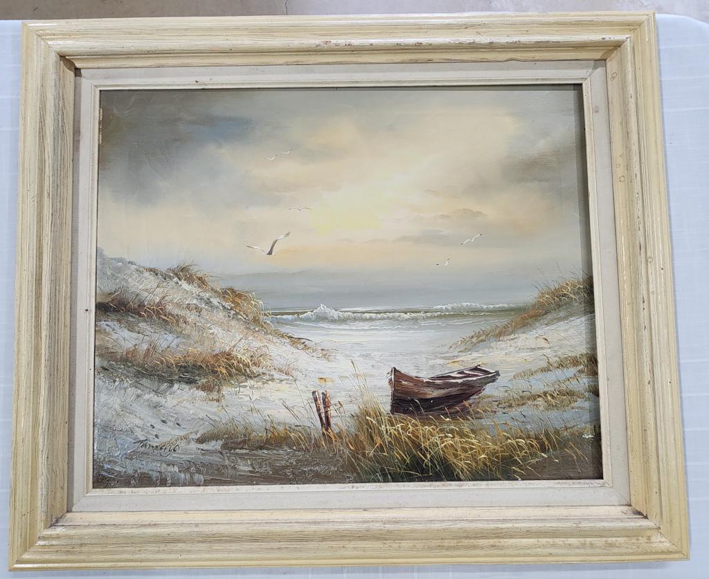 Signed Oil On Canvas Painting (1 of 5)