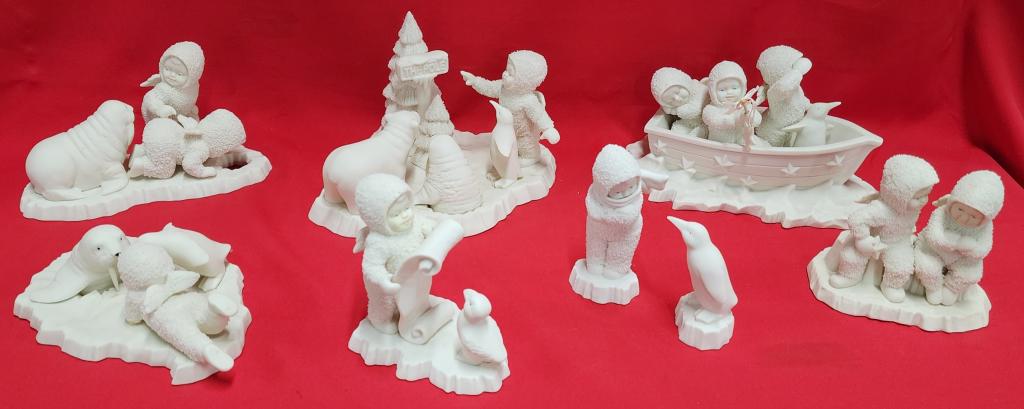 Collection of 8 Dep.t 56 Snowbabies (1 of 12)