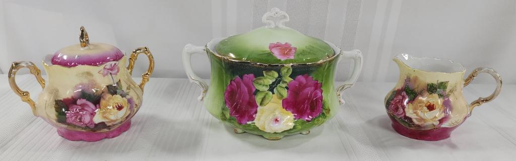 3 Hand Painted Porcelain Pieces (1 of 11)