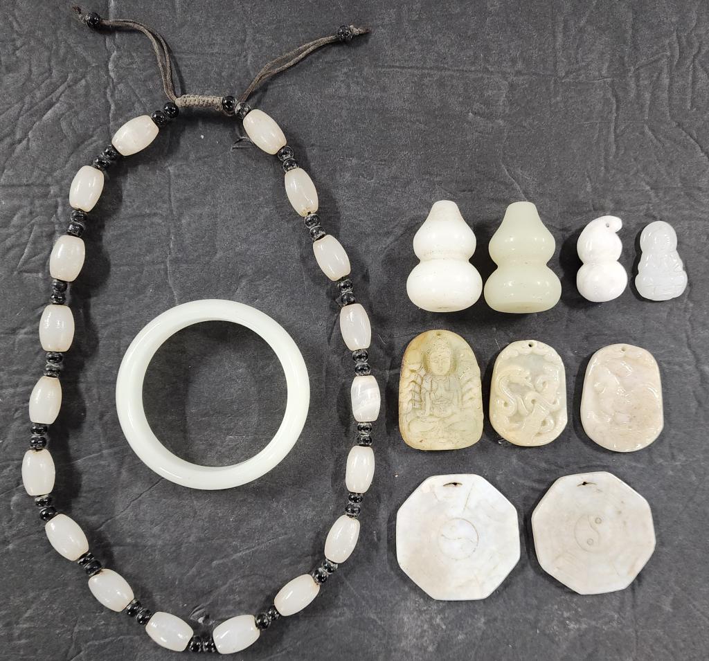 Collection of Asian Jade Like Jewelry (1 of 3)