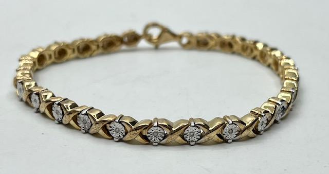 Sterling Bracelet with Diamond Accents (1 of 8)