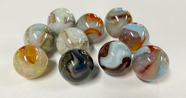 10 Beautiful Dave McCullough Dibs Marbles (1 of 4)