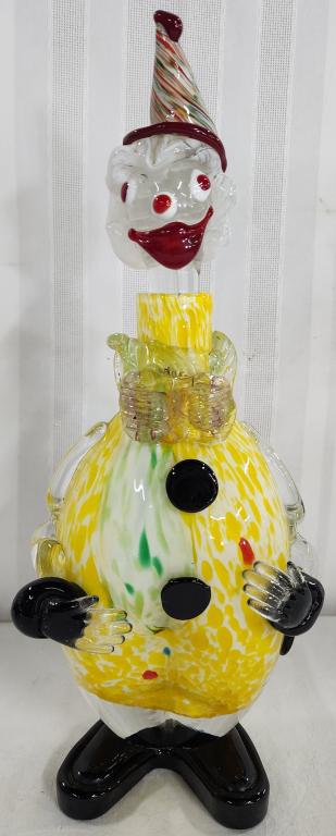 Blown Art Glass Clown Decanter (1 of 8)