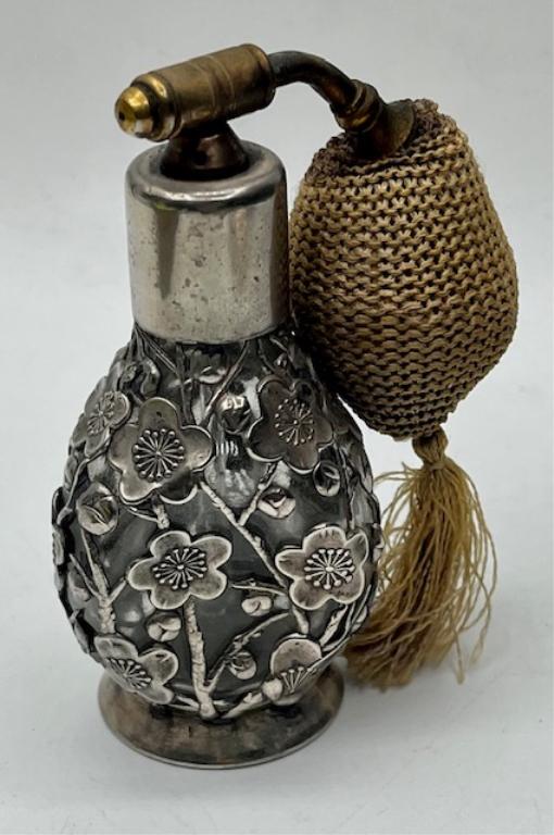 Vintage 950 Silver Overlay Perfume Atomizer (1 of 8)